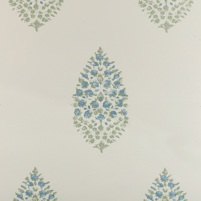 kravet couture - atelier paisley wallpaper - blue sage - w3938.315.0