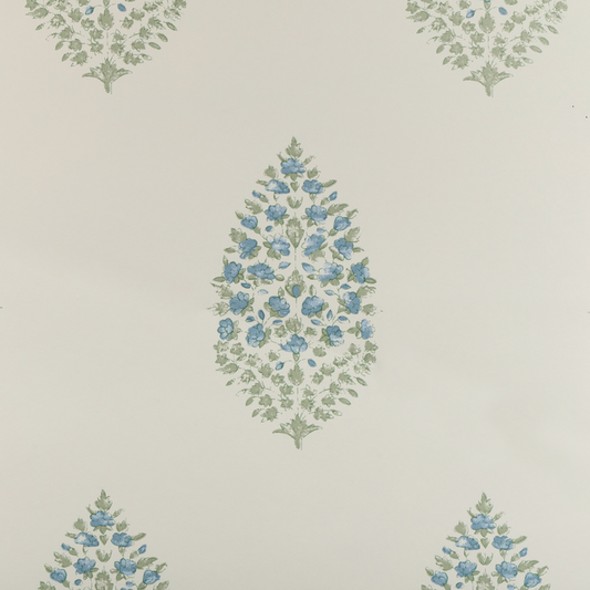 Kravet Couture - Atelier Paisley wallpaper - Blue Sage - W3938.315.0