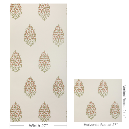 Kravet Couture - Atelier Paisley wallpaper - Clay - W3938.317.0