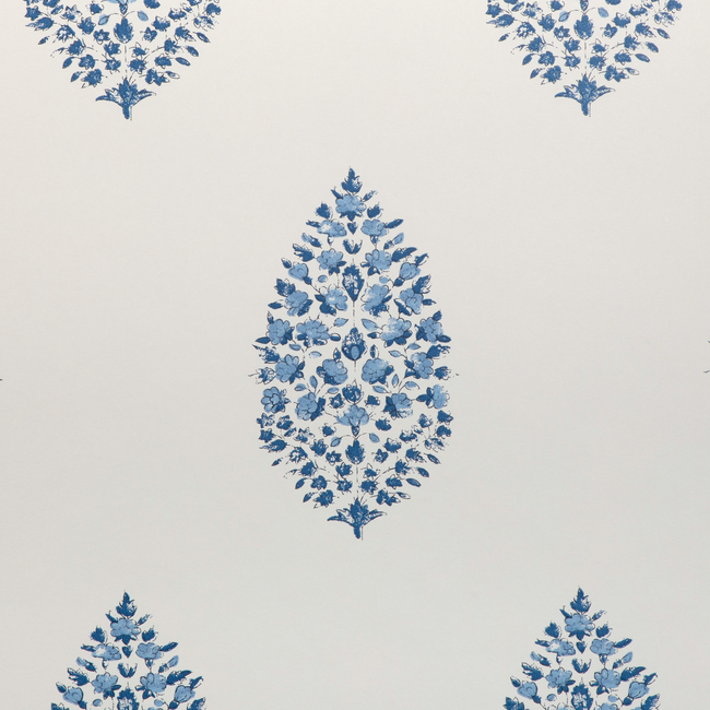 kravet couture - atelier paisley wallpaper - lapis - w3938.50.0