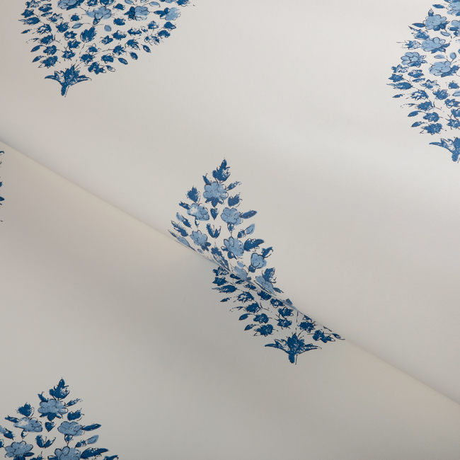 kravet couture - atelier paisley wallpaper - lapis - w3938.50.0