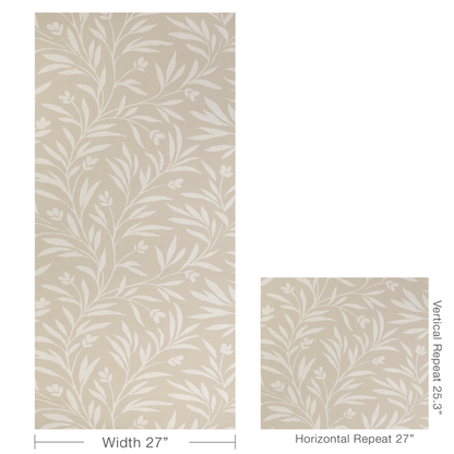 Kravet Couture - Wispy Vines wallpaper - Linen - W3939.16.0