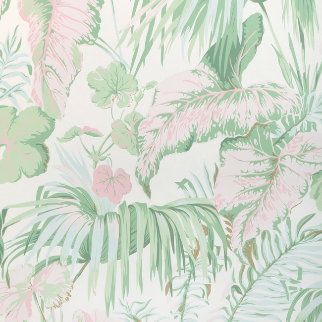 kravet couture - yasuni wallpaper - pink palm - w4145.317.0