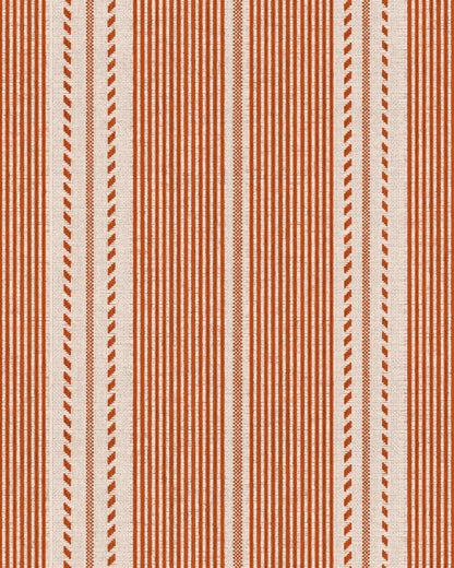 BERBER STRIPES Rouge Wallpaper