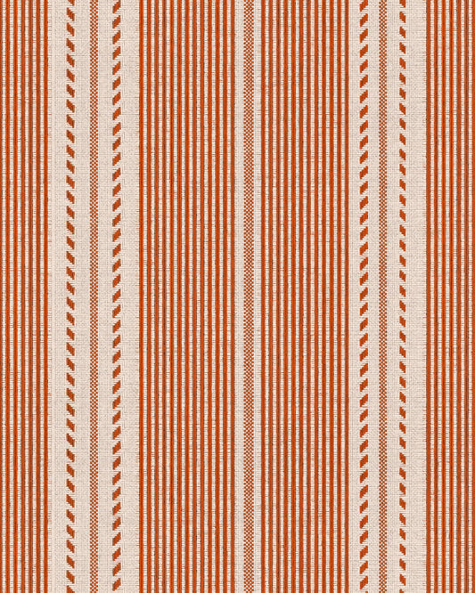 BERBER STRIPES Rouge Wallpaper