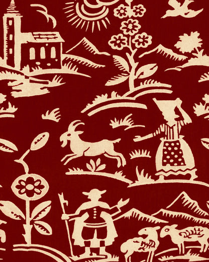 BRIXEN Maroon Wallpaper