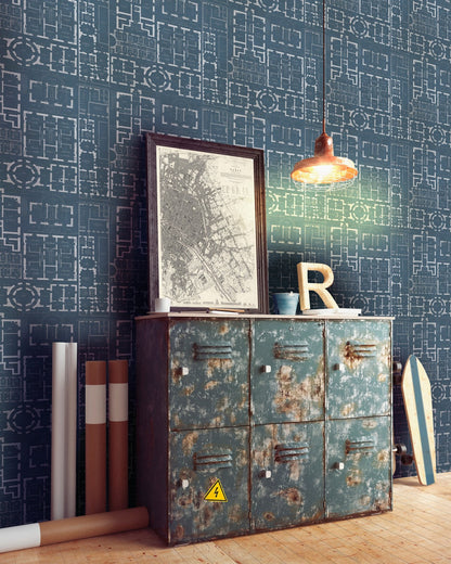 CHATEAU Bleu Wallpaper