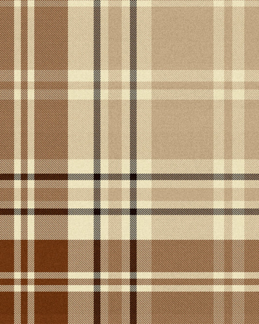 CHESTERFIELD PLAID Cappuccino Wallpaper