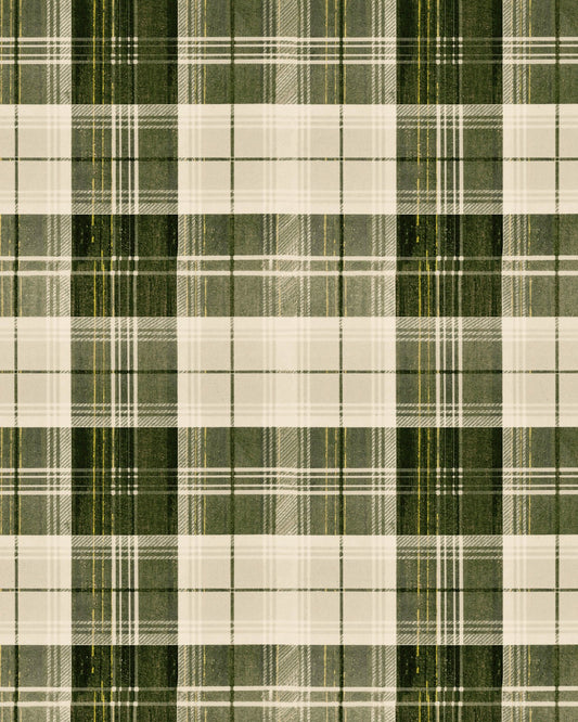 COUNTRYSIDE PLAID Beechnut Wallpaper