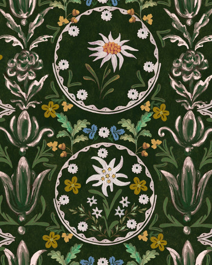 EDELWEISS Cypress Green Wallpaper