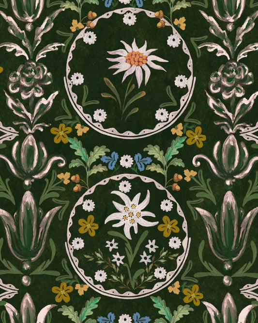 EDELWEISS Cypress Green Wallpaper