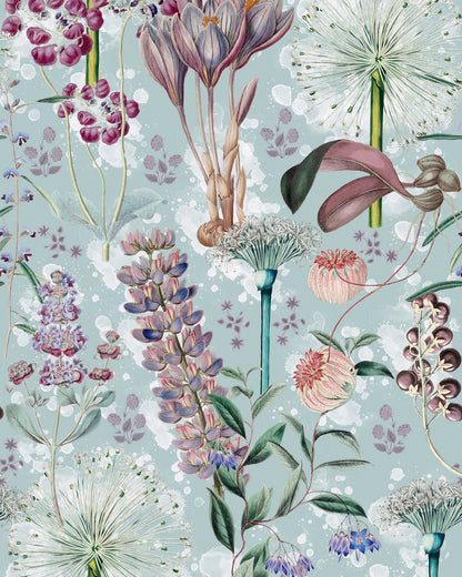 GARDEN OF EDEN Aquamarine Wallpaper