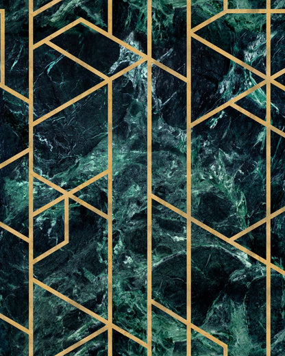 GRAMERCY Emerald  Wallpaper