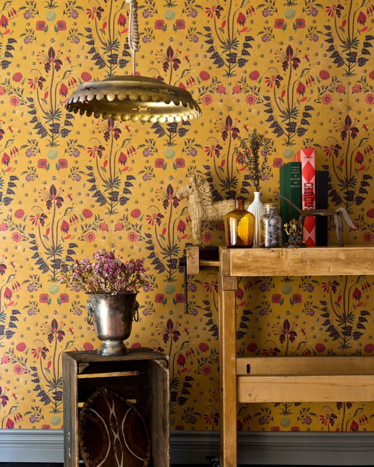 gypsy ochre wallpaper