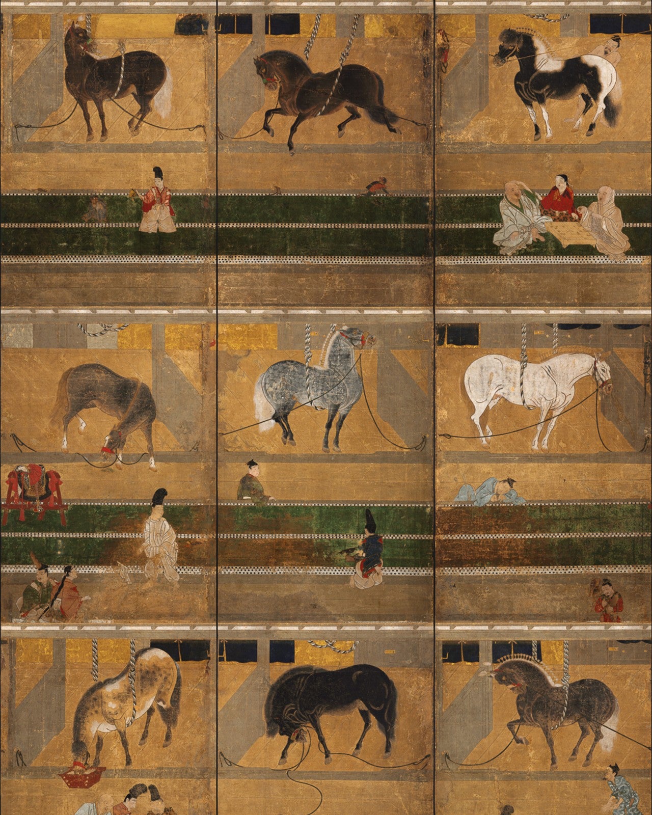 horse stable  wallpaper