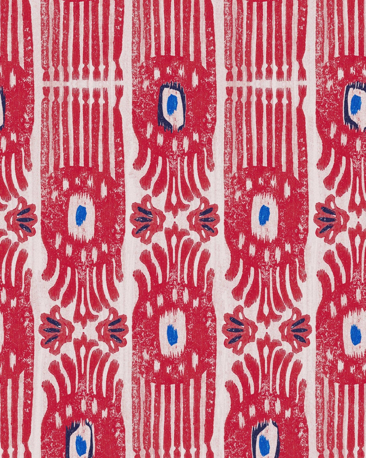 ikat raspberry ripple wallpaper