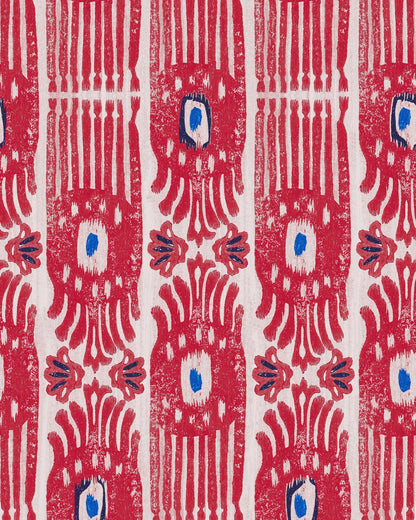 IKAT Raspberry Ripple Wallpaper