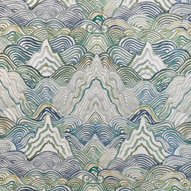 kravet couture - shangri la wallpaper - verde - w4150.155.0