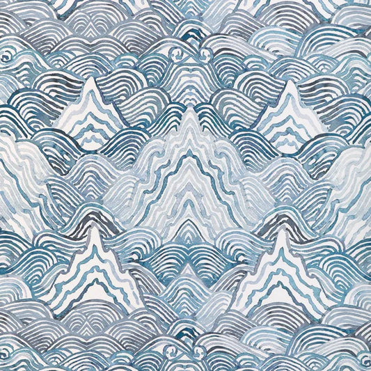 Kravet Couture - Shangri La wallpaper - Indigo - W4150.550.0