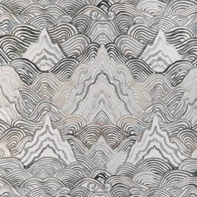 kravet couture - shangri la wallpaper - noir - w4150.811.0