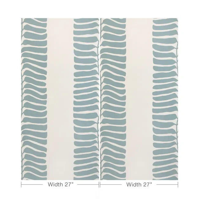 kravet couture - rio vine wallpaper - chambray - w4152.505.0