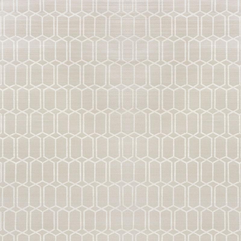 schumacher - modern trellis hemp shimmer - 5010110