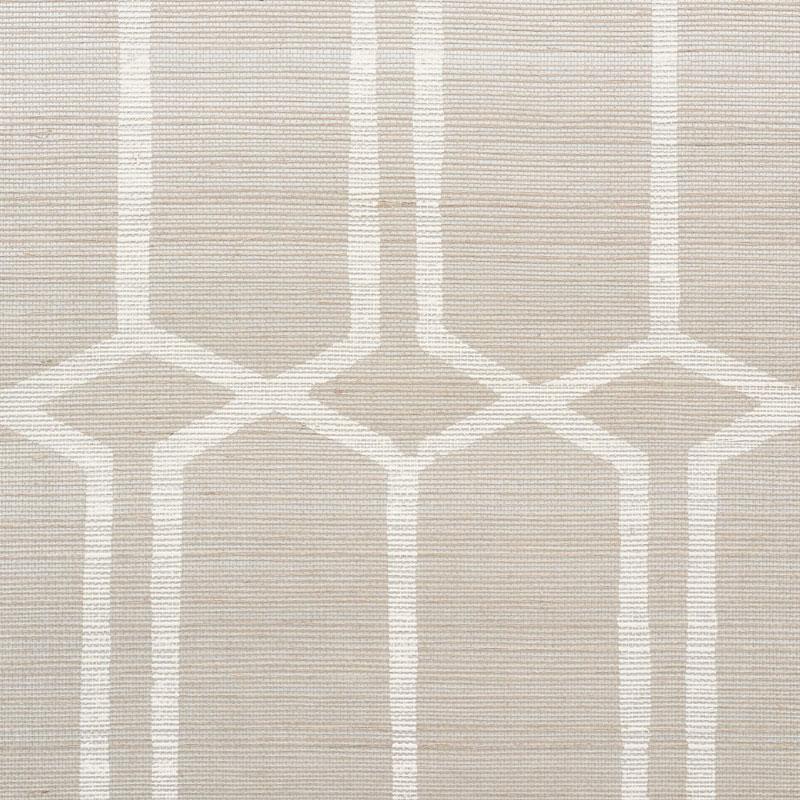 schumacher - modern trellis hemp shimmer - 5010110