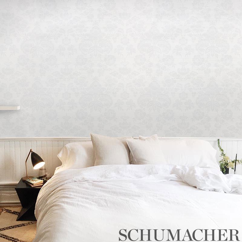 schumacher - simone damask grasscloth - 5010120