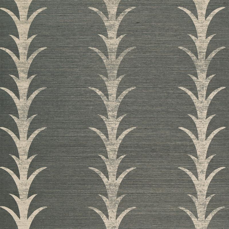 schumacher - acanthus stripe sisal - 5006050