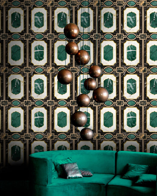 WALDORF Emerald Wallpaper