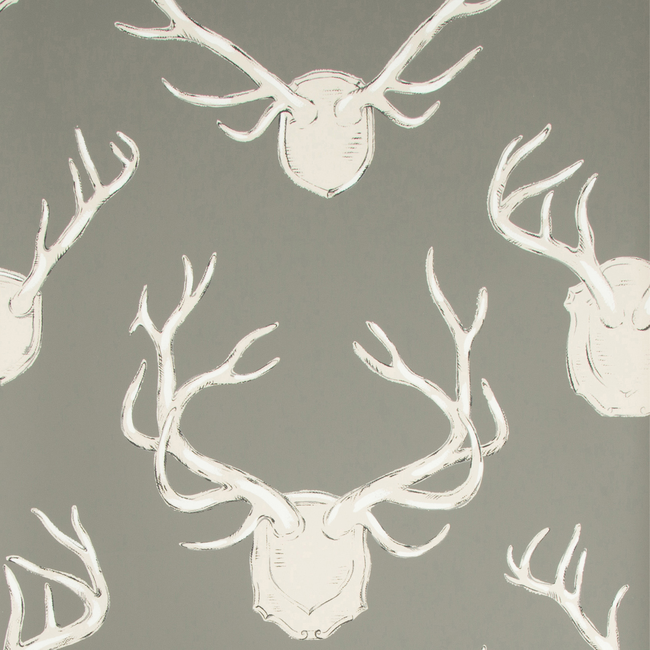 antlers paper - grey