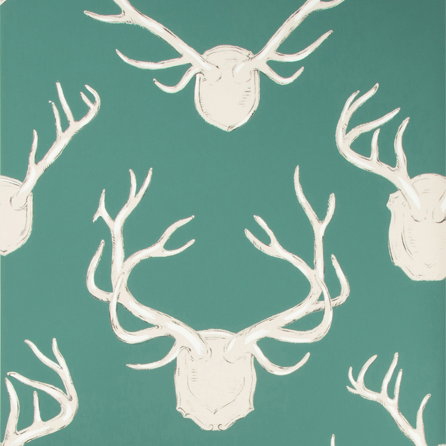 antlers paper - teal