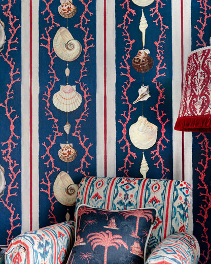 COQUILLAGE Samba Red Wallpaper