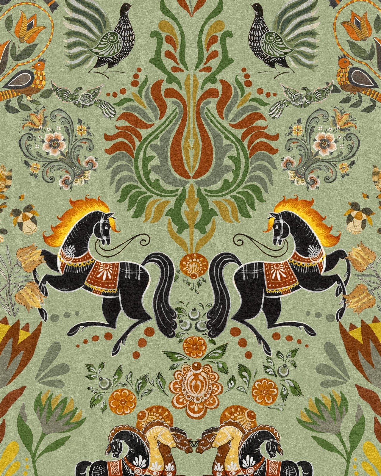 the folk parade wallpaper