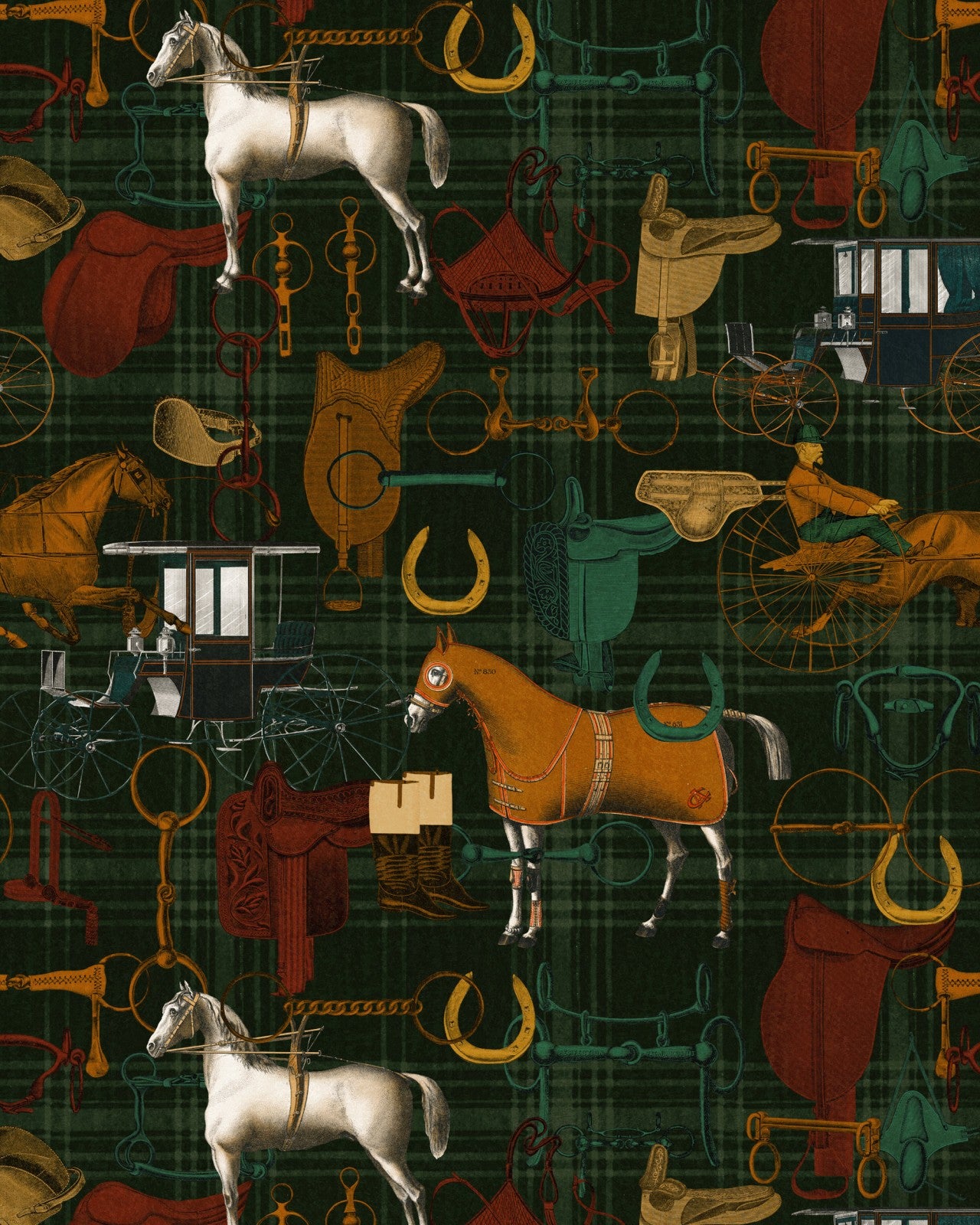 the jockey multicoloured wallpaper