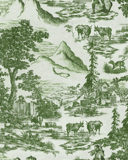 TOILE DU TYROL Evergreen Wallpaper