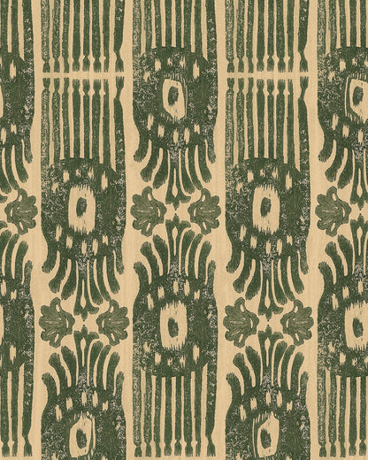 TRIBAL IKAT Myrtle Wallpaper