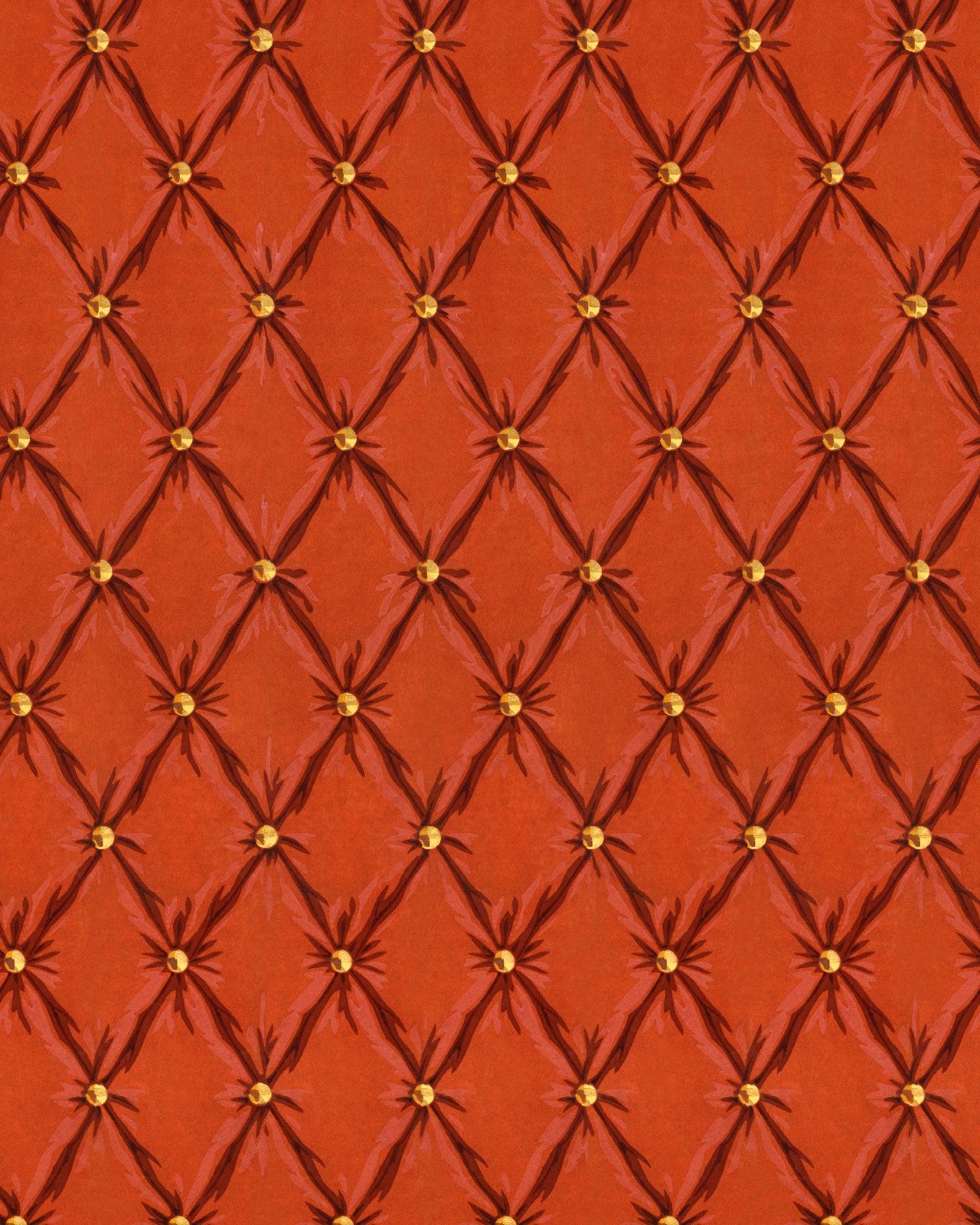 tufted panel mandarin wallpaper