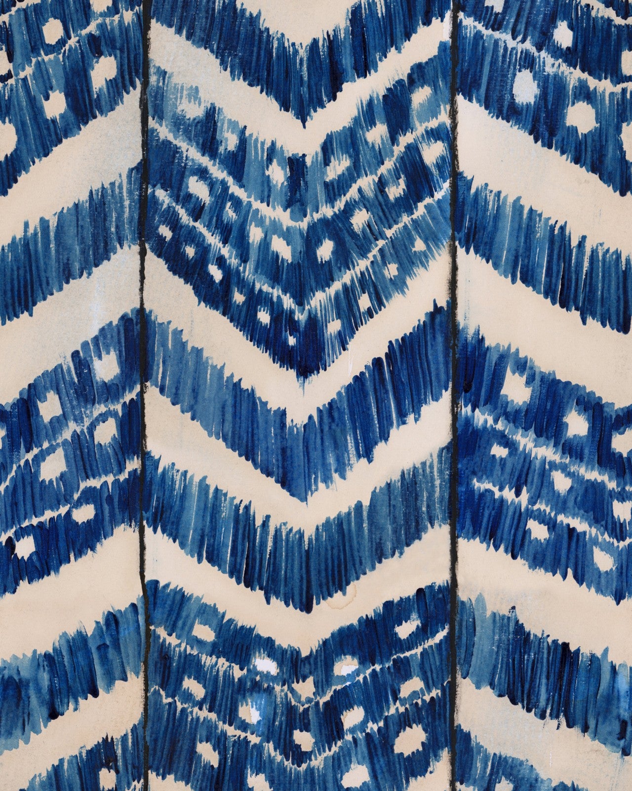 turkish ikat indigo wallpaper