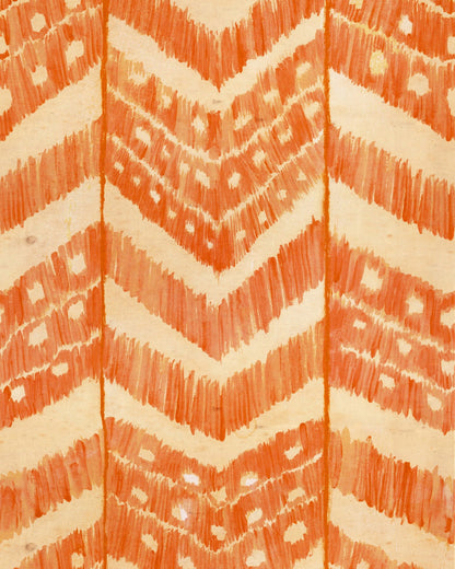 TURKISH IKAT Tangerine Wallpaper