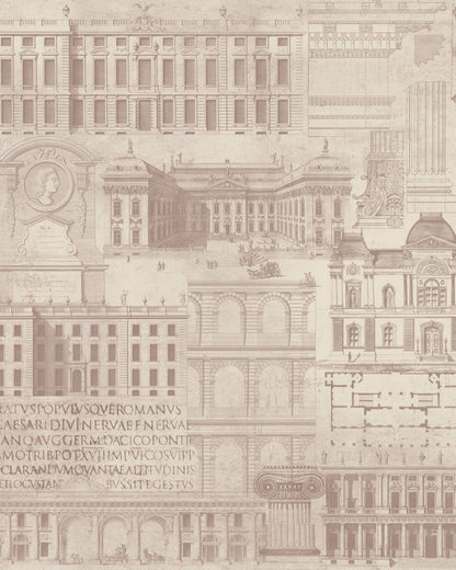 VITRUVIUS Taupe Premium Wallpaper