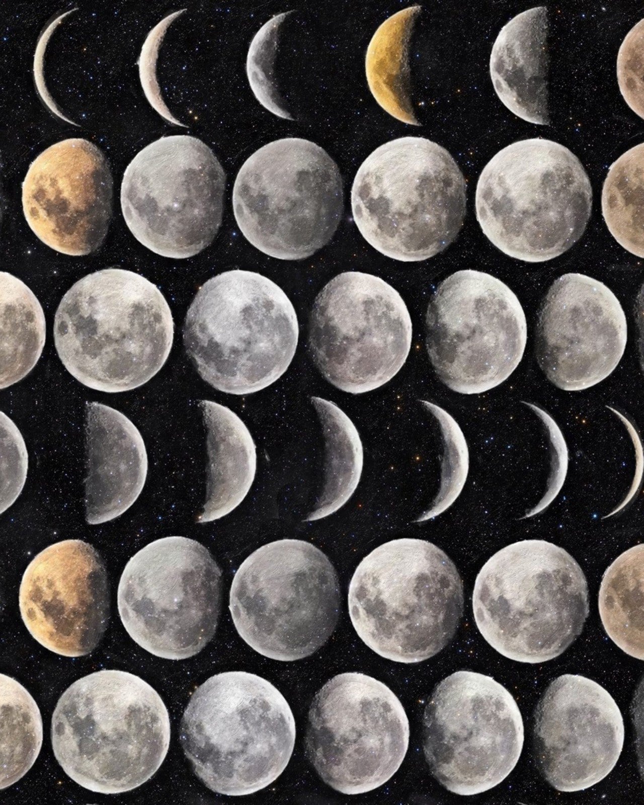 moon phases premium wallpaper