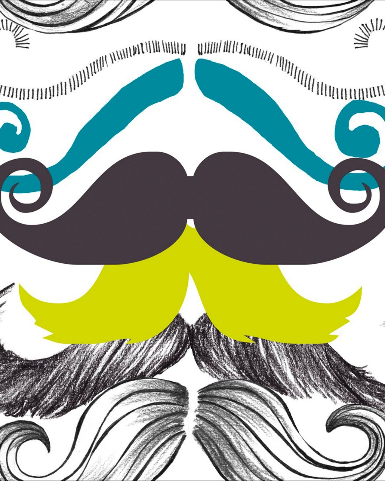 different moustaches premium wallpaper