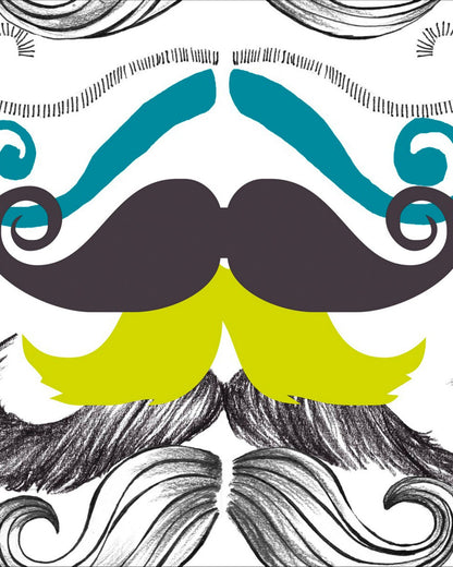 DIFFERENT MOUSTACHES Premium Wallpaper