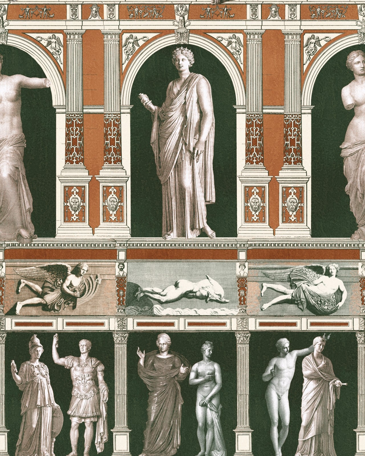 statues antique wallpaper