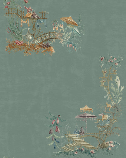 CHINOISERIE Blue Wallpaper