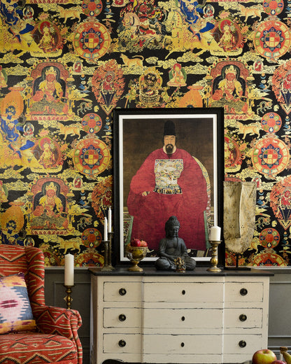 TIBETAN TAPESTRY Metallic Edition Wallpaper