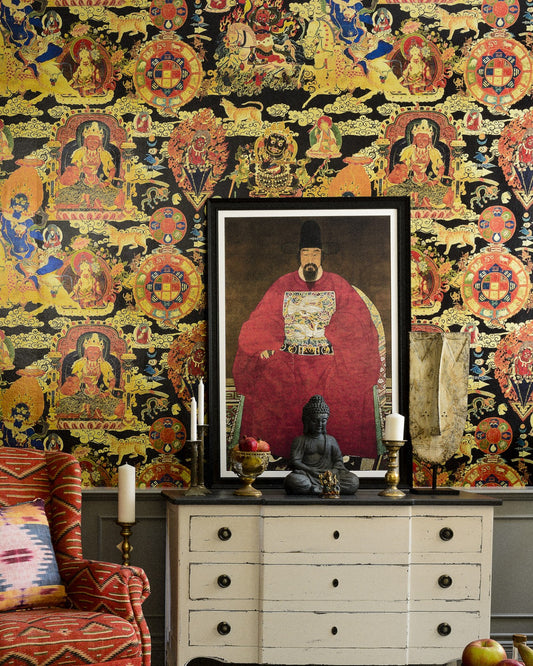 TIBETAN TAPESTRY Metallic Edition Wallpaper